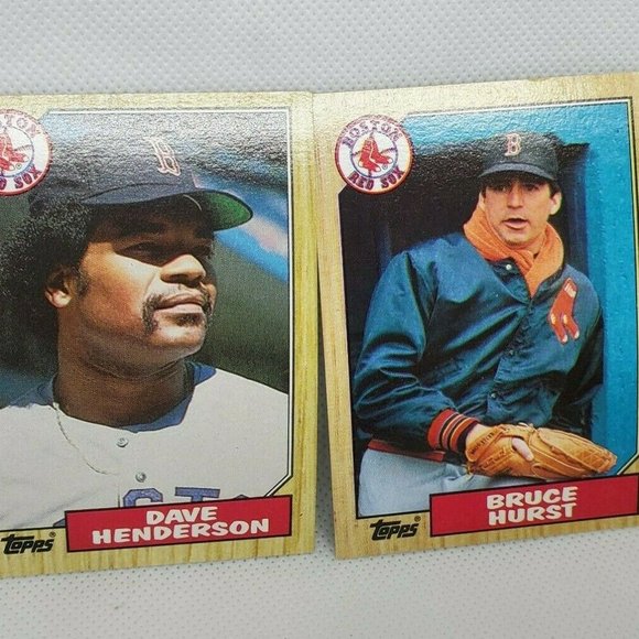 6 Vintage 1987 Boston Red Sox Topps Baseball Cards - Picture 5 of 8